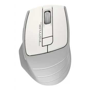 Мышь A4Tech Fstyler FG30 белый/серый оптическая (2000dpi) беспроводная USB (6but)